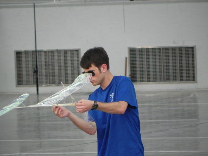 Sanborn operating his plane