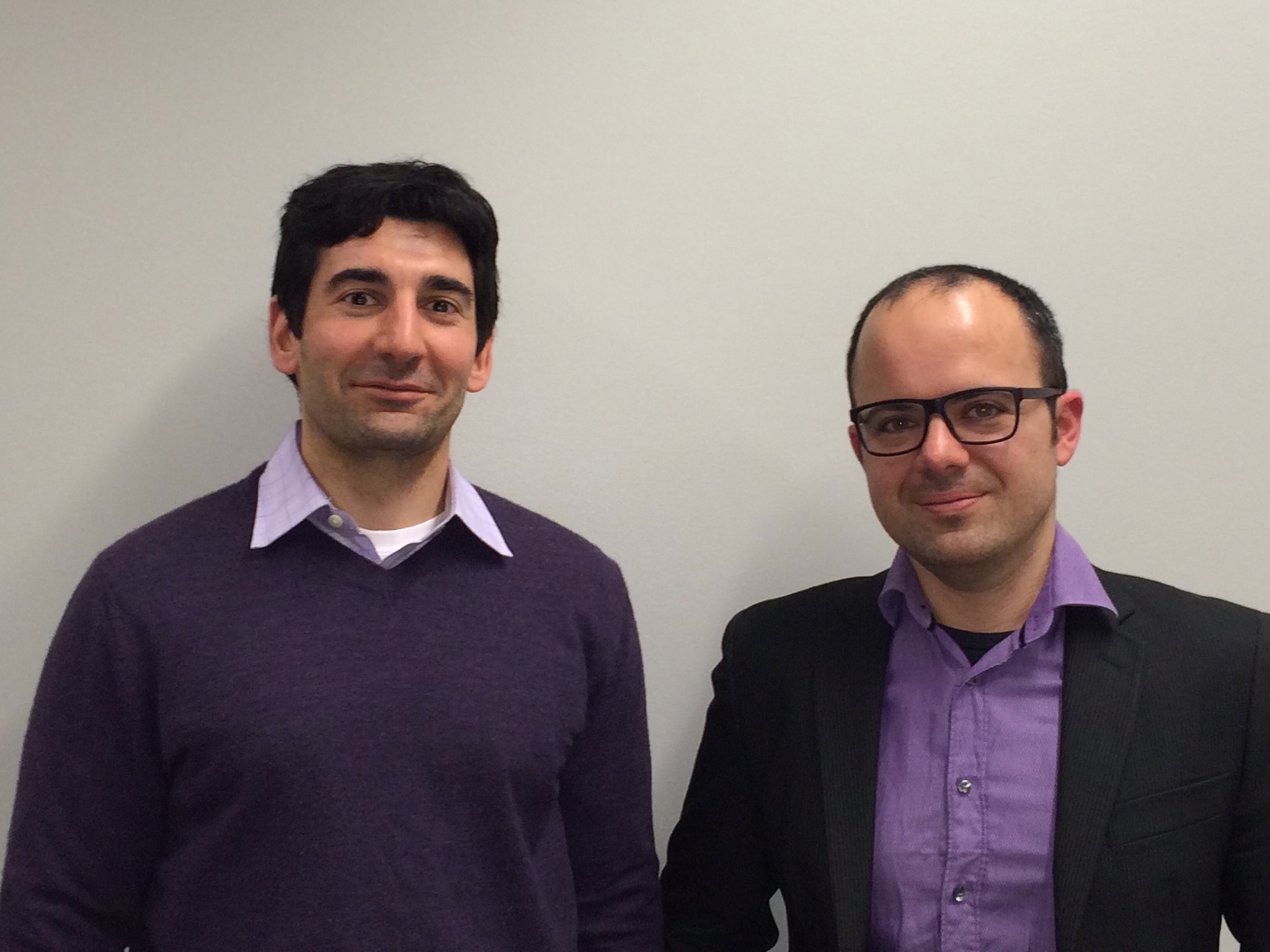 Photo of Michael Sangid and Andrea Rovinelli