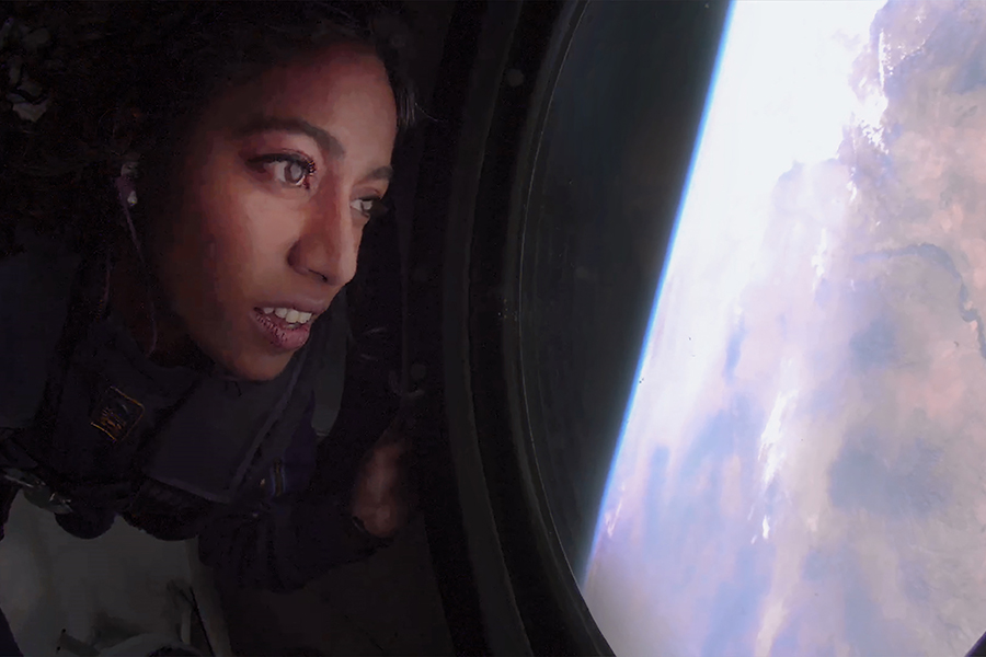 Bandla looking at Earth