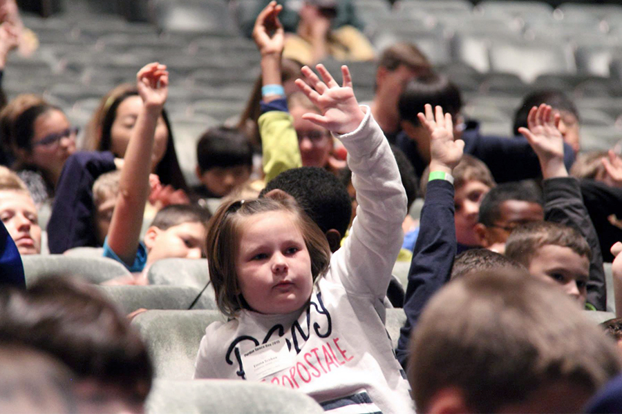 hand raised