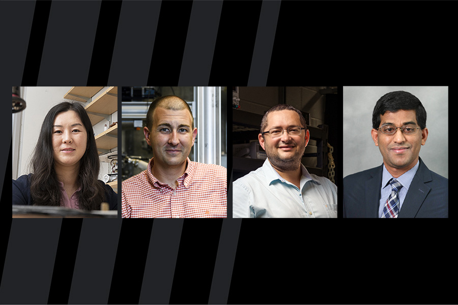 Portraits of four Purdue faculty