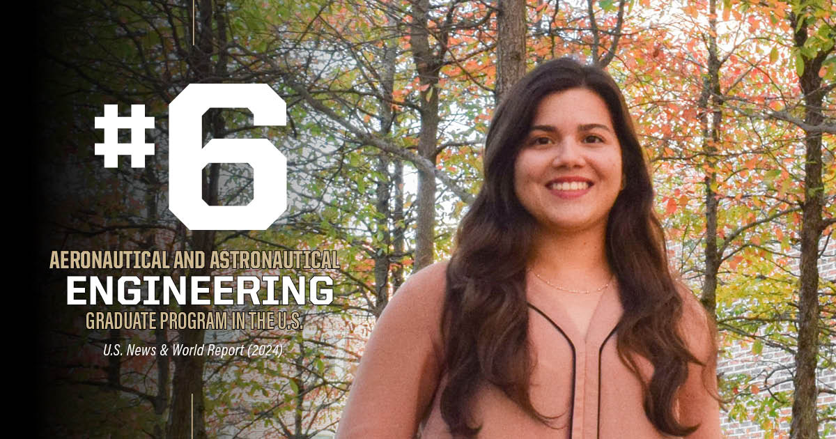 Graphic showing AAE grad program ranked sixth in the US