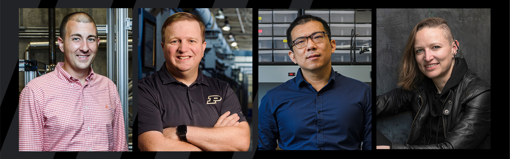 Portraits of four professors