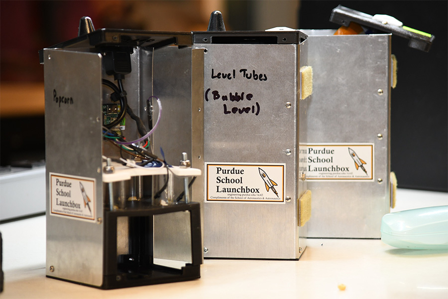 A Purdue-designed launch box for science experiments