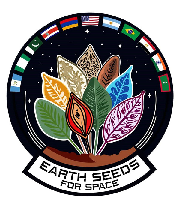 Mission patch illustration for the Earth Seeds For Space mission