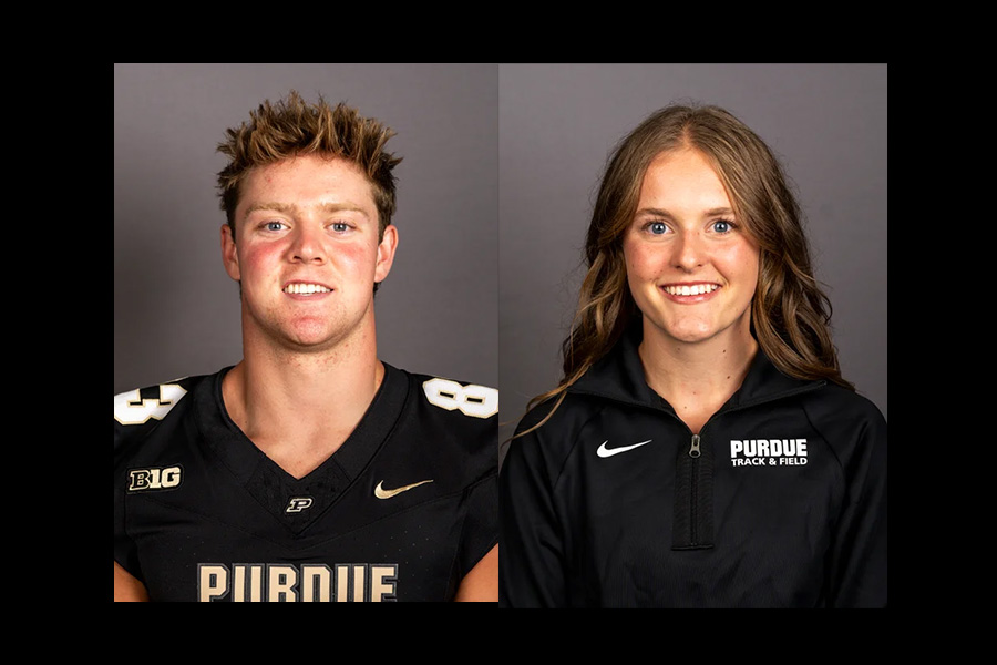 Portraits of Andrew Adkison and Lauren Pegher