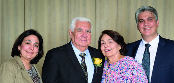 The Gedeon family: (L-R) Marie Gedeon (daughter), Rodolfo Gedeon, Claudette Gedeon (wife), Rodolfo Gedeon, Jr. (son).