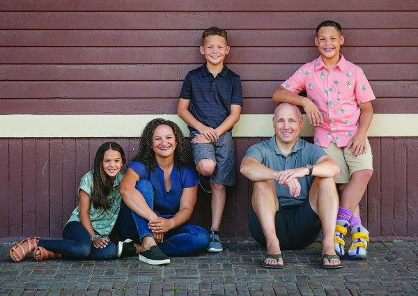 Brent and Shahara Byford with their children, Kenzie, Parker and Brayden.