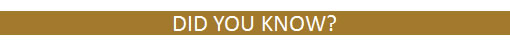 Did You Know Header