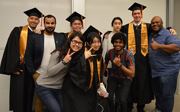 CE grads at winter commencement