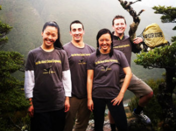 Study abroad students in New Zealand