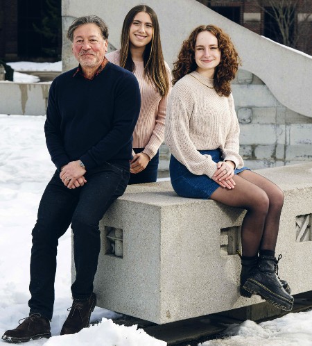 From left: Julio Ramirez, Raquel Ruiz and Julia Olson