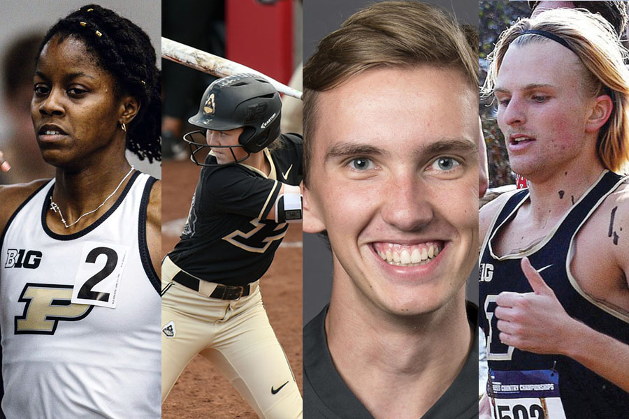 Photos of 4 ChemE student-athletes