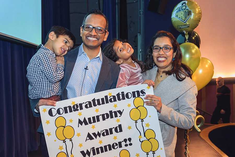 Milind Kulkarni with his family