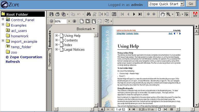 Viewing an Uploaded PDF File Object
