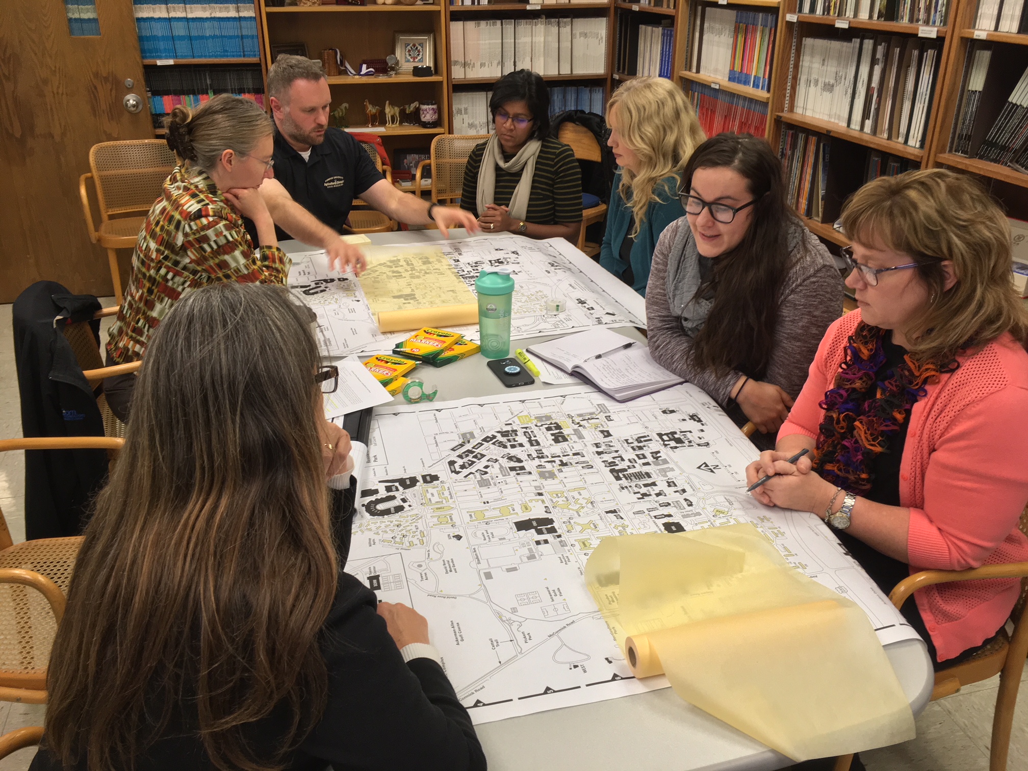 PESLA Team Member participating in a planning activity