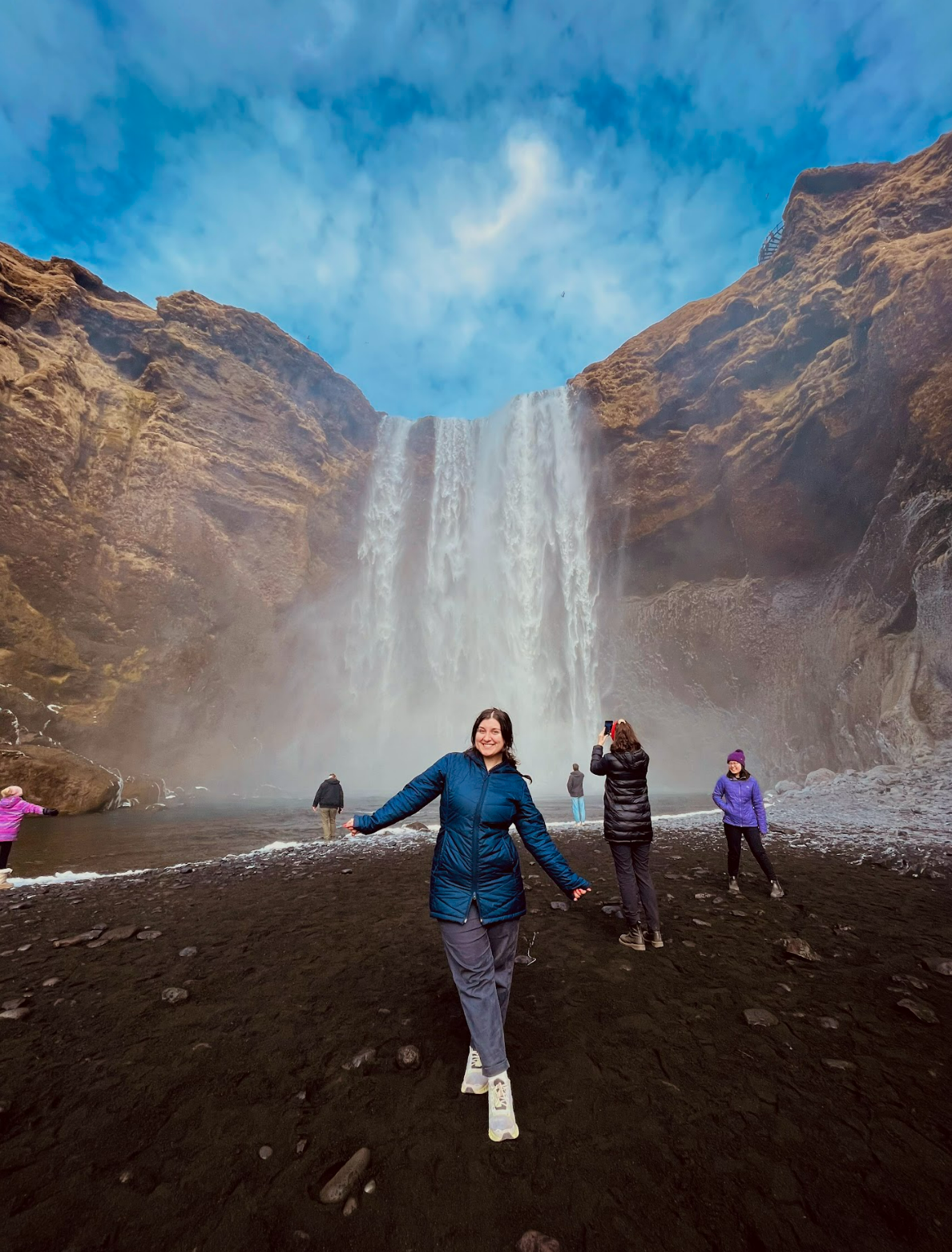 Eirene Kapsis in Iceland.