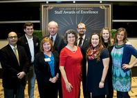 Photo of IE staff at Engineering Awards dinner