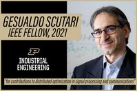 Gesualdo Scutari has been elevated to IEEE Fellow, 2021