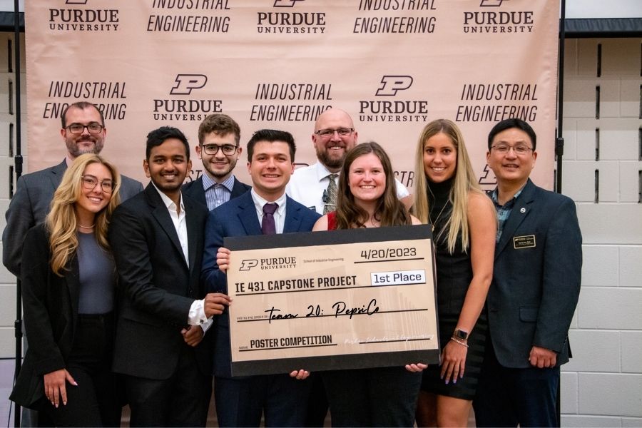 Team 20 was one of two teams that earned first place honors in the recent capstone poster session.