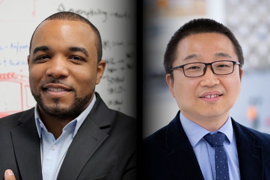 Composite photo of Brandon Pitts and Wenzhuo Wu