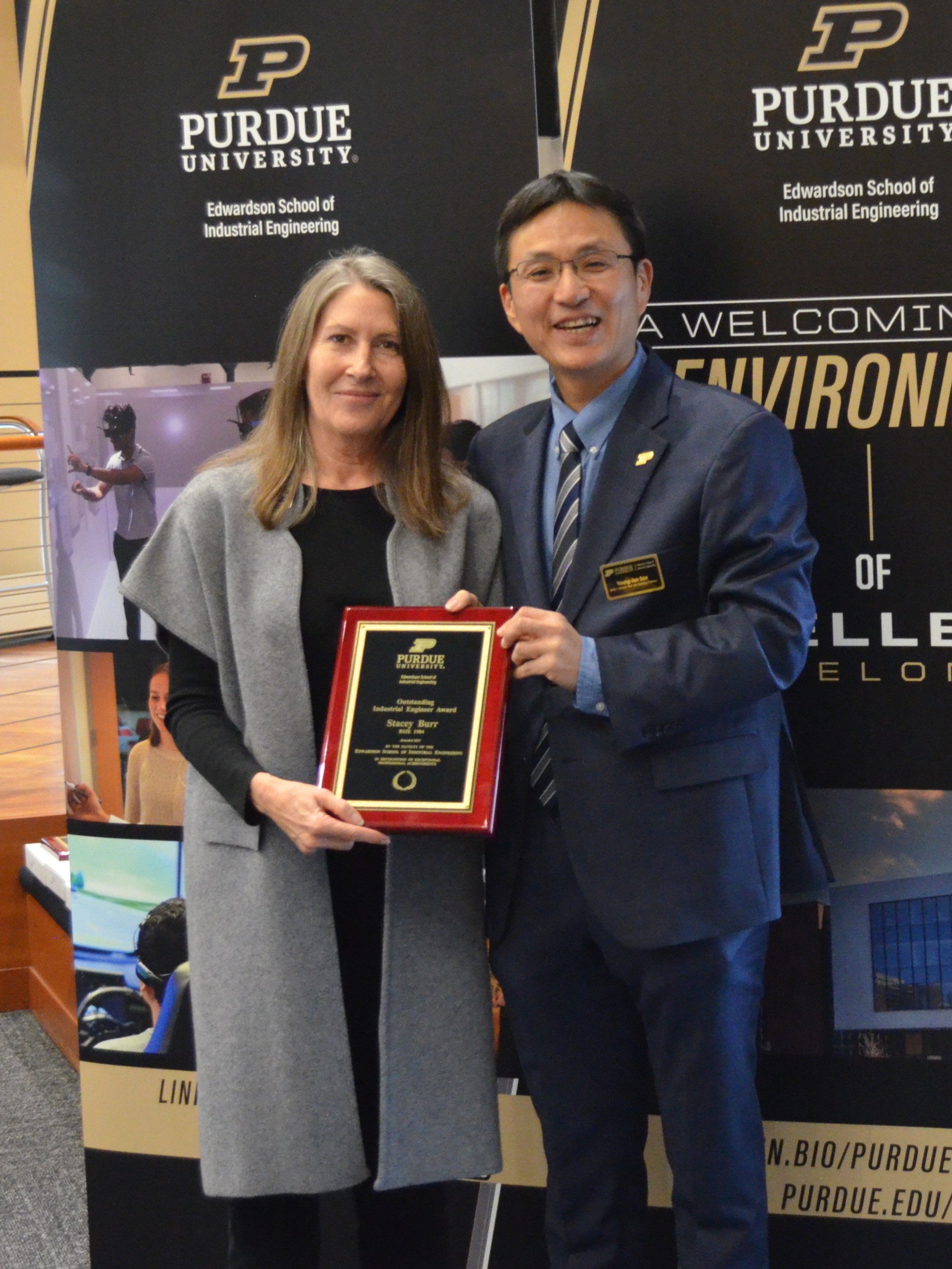 Posing with Dr. Son after accepting award. 
