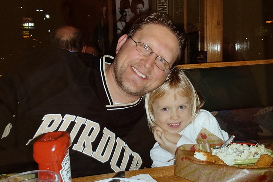Father and daughter